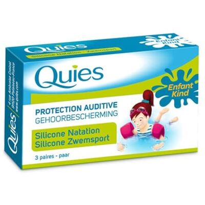 Quies Lot de 3 bouchons d'oreille en silicone pour protection auditive Quies Lot de 3 bouchons d'oreille en silicone pour protection auditive