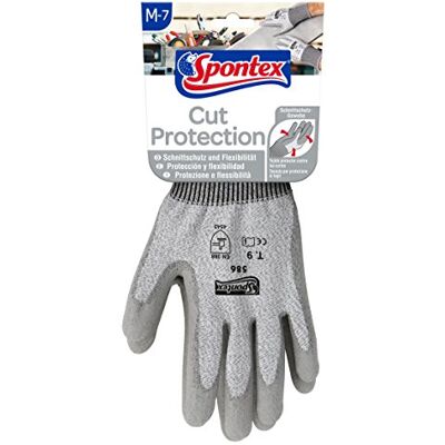 Spontex Cut Protection Lot de 1 paire de gants de travail en tissu PEHD sans couture Taille M Spontex Cut Protection Lot de 1 paire de gants de travail en tissu PEHD sans couture Taille M
