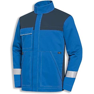 Uvex Veste de travail multi-fonctions Blouson ignifuge bleu pour homme Uvex Veste de travail multi-fonctions Blouson ignifuge bleu pour homme