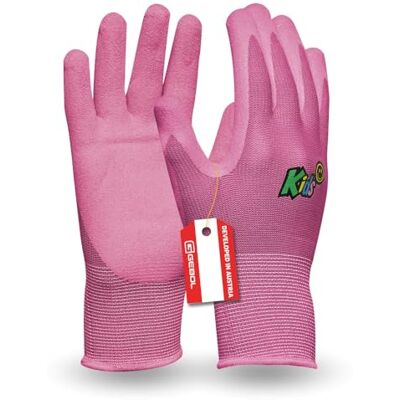 Gebol Kids Pink Gants de travail pour enfants de 5 à 8 ans Gants de jardin avec revêtement en nitrile imperméable Gants respirants pour enfants en taille XXS (taille 5) Rose 1 paire Gebol Kids Pink Gants de travail pour enfants de 5 à 8 ans Gants de jardin avec revêtement en nitrile imperméable Gants respirants pour enfants en taille XXS (taille 5) Rose 1 paire
