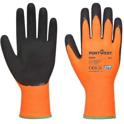 Portwest A340 Paire de gants à grip antidérapant haute visibilité Portwest A340 Paire de gants à grip antidérapant haute visibilité