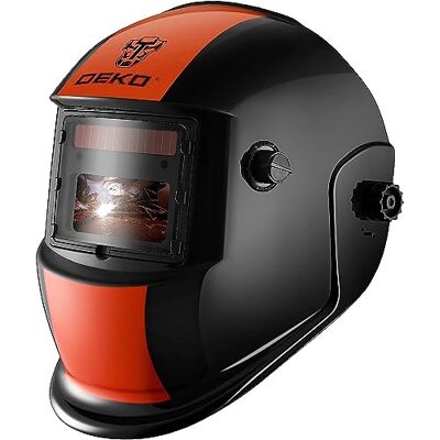 DEKO Masque de soudage à assombrissement automatique, casque de soudeur auto-assombrissant à énergie solaire DEKO Masque de soudage à assombrissement automatique, casque de soudeur auto-assombrissant à énergie solaire