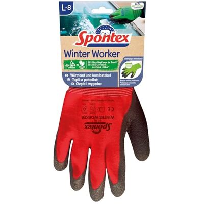 Spontex Winter Worker Paire de gants de travail en PET recyclé pour gros travaux à froid Taille L Spontex Winter Worker Paire de gants de travail en PET recyclé pour gros travaux à froid Taille L