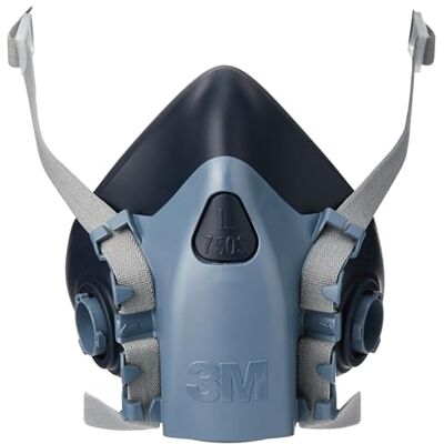3M K7503 70-0716-1804-8 Demi-Masque en silicone avec soupape expiratoire Cool FlowTM Taille Grande, Certifié EN sécurité 3M K7503 70-0716-1804-8 Demi-Masque en silicone avec soupape expiratoire Cool FlowTM Taille Grande, Certifié EN sécurité