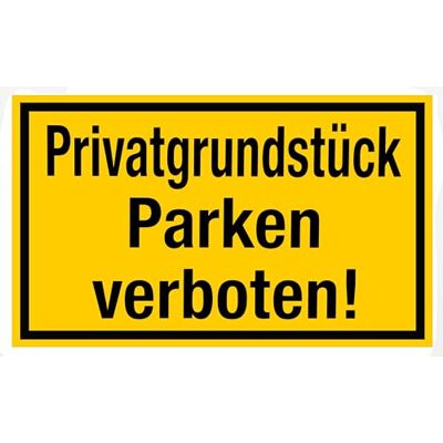 Alpertec Parking privé, jaune/noir Alpertec Parking privé, jaune/noir