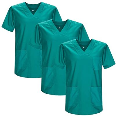 MISEMIYA Pack 3 Pcs SANITAIRE CASACA Unisexe Uniformes SANITAIRES Uniforme SANITAIRE Uniforme MEDICALE Réf 817 * 3, Vert 21, M MISEMIYA Pack 3 Pcs SANITAIRE CASACA Unisexe Uniformes SANITAIRES Uniforme SANITAIRE Uniforme MEDICALE Réf 817 * 3, Vert 21, M