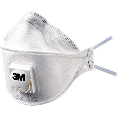 3M Aura Aura 9332 + FFP3 Masque pour isolations et bois avec valve Cool Flow, clip nasal réglable, lot de 10 masques 3M Aura Aura 9332 + FFP3 Masque pour isolations et bois avec valve Cool Flow, clip nasal réglable, lot de 10 masques