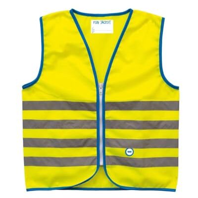 Wowow Fun Gilet de sécurité pour enfant Jaune fluo Wowow Fun Gilet de sécurité pour enfant Jaune fluo