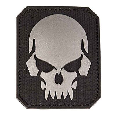 Mil-Tec Patch 3D Skull PVC avec velcro Noir Taille L Mil-Tec Patch 3D Skull PVC avec velcro Noir Taille L