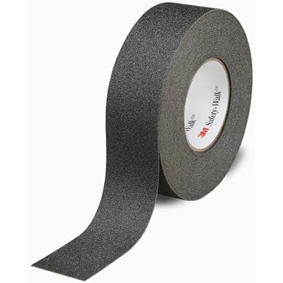 3M Safety-Walk Revêtement antidérapant, Noir, 19 mm x 18.3 m 3M Safety-Walk Revêtement antidérapant, Noir, 19 mm x 18.3 m