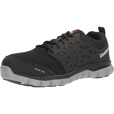 Reebok Work RB041 Women's Sublite Cushion Work Alloy Safety Toe, 9.5 Wide Black Reebok Work RB041 Women's Sublite Cushion Work Alloy Safety Toe, 9.5 Wide Black