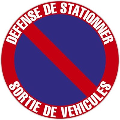 EXACOMPTA Réf. 67109E 1 panneau rond DÉFENSE DE STATIONNER SORTIE DE VOTURES En PP traité anti-dérapant et résistant aux UV Diamètre du panneau : 20 cm coloris : rouge et bleu EXACOMPTA Réf. 67109E 1 panneau rond DÉFENSE DE STATIONNER SORTIE DE VOTURES En PP traité anti-dérapant et résistant aux UV Diamètre du panneau : 20 cm coloris : rouge et bleu