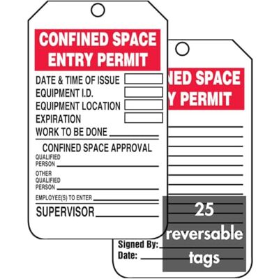 Accuform Signes Tcs323ctp l'espace Confinés état Tag, Legend"permis d'entrée d'espace Confiné", 14,6 cm Longueur X 8,3 cm Largeur x 0 cm d'épaisseur, Pf-cardstock, Rouge/noir sur blanc (lot de 25) Accuform Signes Tcs323ctp l'espace Confinés état Tag, Legend"permis d'entrée d'espace Confiné", 14,6 cm Longueur X 8,3 cm Largeur x 0 cm d'épaisseur, Pf-cardstock, Rouge/noir sur blanc (lot de 25)