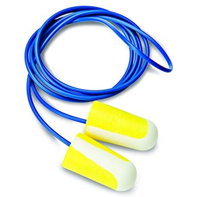 Howard Leight Honeywell Bouchons d'oreilles jetables Bilsom 304L, jaune/blanc, en forme de boule, taille L, SNR 33, 1000106 (boîte de 100 paires) Howard Leight Honeywell Bouchons d'oreilles jetables Bilsom 304L, jaune/blanc, en forme de boule, taille L, SNR 33, 1000106 (boîte de 100 paires)