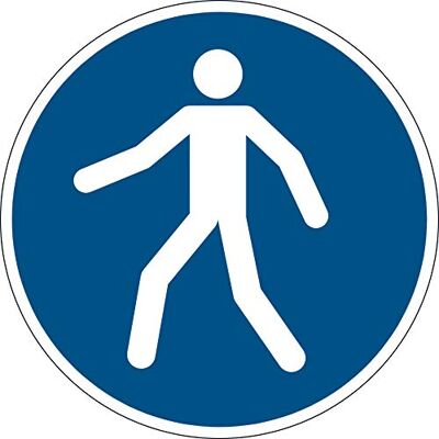 Durable 173106 Pictogramme de Marquage au Sol Zone pour Piétons Adhésif et Antidérapant Diamètre 43cm Bleu/Blanc Vendu à l'unité Durable 173106 Pictogramme de Marquage au Sol Zone pour Piétons Adhésif et Antidérapant Diamètre 43cm Bleu/Blanc Vendu à l'unité
