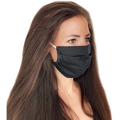 BAF Masque en tissu 100% coton lavable OEKO-TEX 100 Lot de 2 Set Pack double Masque buccal et nasal réutilisable BAF Masque en tissu 100% coton lavable OEKO-TEX 100 Lot de 2 Set Pack double Masque buccal et nasal réutilisable