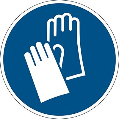 Durable 103906 Pictogramme au Sol "Port de Gants Obligatoire", Non Permanent, Ø 43 cm, Bleu Durable 103906 Pictogramme au Sol "Port de Gants Obligatoire", Non Permanent, Ø 43 cm, Bleu