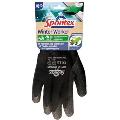 Spontex Winter Worker Paire de gants de travail en PET recyclé pour gros travaux à froid Taille XXL Spontex Winter Worker Paire de gants de travail en PET recyclé pour gros travaux à froid Taille XXL
