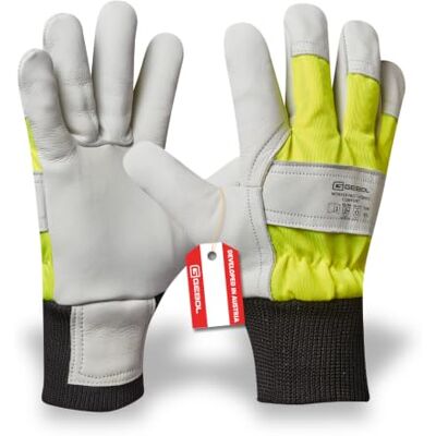 Gebol Worker Pro Thermo Comfort Arbeitshandschuhe aus Leder mit kälteisolierendem Futter für den Winter Wasserabweisende Schutzhandschuhe für Herren Größe L-XXL Gelb Schwarz Weiß 1 paire Gebol Worker Pro Thermo Comfort Arbeitshandschuhe aus Leder mit kälteisolierendem Futter für den Winter Wasserabweisende Schutzhandschuhe für Herren Größe L-XXL Gelb Schwarz Weiß 1 paire