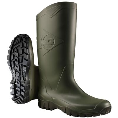 Dunlop Dane – Bottes de jardin pour hommes et femmes Bottes de pluie imperméables – PVC Embout souple Bottes en caoutchouc Antidérapant Pêche – Vert/Noir – Pointures 38 à 47 Dunlop Dane – Bottes de jardin pour hommes et femmes Bottes de pluie imperméables – PVC Embout souple Bottes en caoutchouc Antidérapant Pêche – Vert/Noir – Pointures 38 à 47
