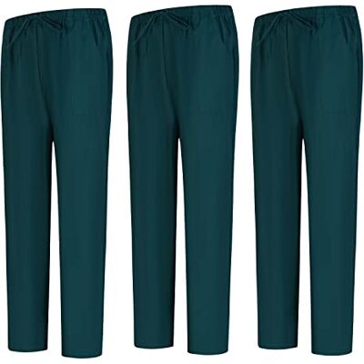 MISEMIYA Pack 3 Pcs PANTALON Sanitaire Unisexe Uniforme Sanitaire Uniformes Médicains PANTALON DE Travail -3-6802, Vert 68, XXL MISEMIYA Pack 3 Pcs PANTALON Sanitaire Unisexe Uniforme Sanitaire Uniformes Médicains PANTALON DE Travail -3-6802, Vert 68, XXL