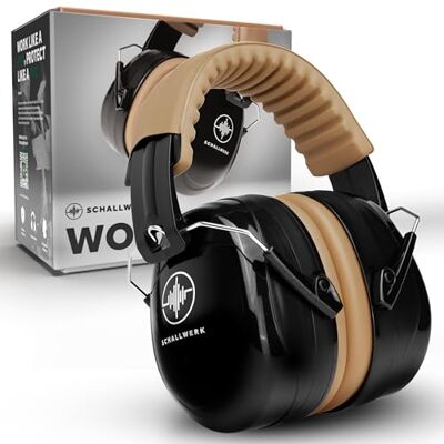 Schallwerk Work+ Protection auditive de travail Taille réglable Casque anti-bruit de qualité supérieure Protection auditive pour le travail et la vie quotidienne (Marron) Schallwerk Work+ Protection auditive de travail Taille réglable Casque anti-bruit de qualité supérieure Protection auditive pour le travail et la vie quotidienne (Marron)