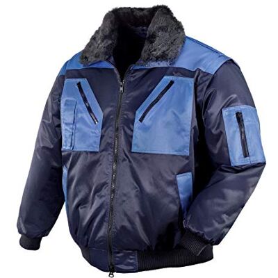 texxor 4173-S Oslo Pilote-Veste de Travail, Bleu Marine/Bleuet, Taille S texxor 4173-S Oslo Pilote-Veste de Travail, Bleu Marine/Bleuet, Taille S