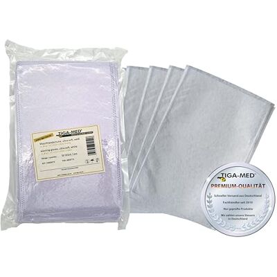 TIGA-MED Lot de 20 X 50 pcs = 1000 pieces gants de toilette ultra doux Blanc Premium quality TIGA-MED Lot de 20 X 50 pcs = 1000 pieces gants de toilette ultra doux Blanc Premium quality