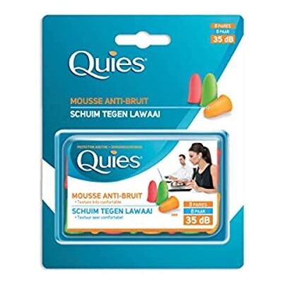 Quies Protection auditive, mousse confort fluo. La boite de 8 paires Quies Protection auditive, mousse confort fluo. La boite de 8 paires