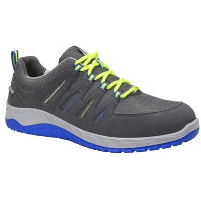 ELTEN MADDOX Grey-Blue Low ESD S1P Chaussures de sécurité pour homme en textile avec embout en acier léger et sportif Gris/bleu Pointure 48 ELTEN MADDOX Grey-Blue Low ESD S1P Chaussures de sécurité pour homme en textile avec embout en acier léger et sportif Gris/bleu Pointure 48