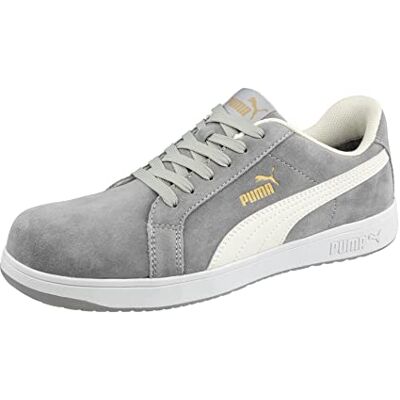 PUMA SAFETY Chaussures de sécurité basses ICONIC SUEDE LOW S1PL ESD FO HRO SR gris 43 Chaussures de sécurité PUMA SAFETY Chaussures de sécurité basses ICONIC SUEDE LOW S1PL ESD FO HRO SR gris 43 Chaussures de sécurité
