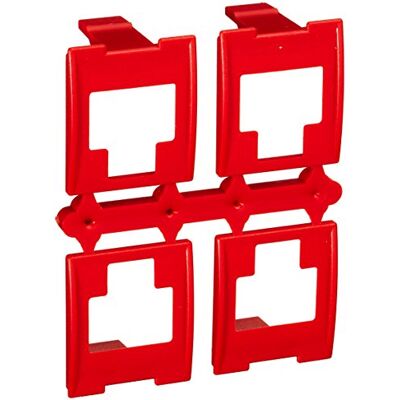 3M VOLPCCR Lot de 8 étiquettes de couleurs pour panneaux de brassage RJ45 Rouge 3M VOLPCCR Lot de 8 étiquettes de couleurs pour panneaux de brassage RJ45 Rouge