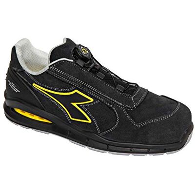 Diadora Run Net Airbox Baskets basses pour homme Run NET Airbox Low S1P SRC, Noir, 44 EU Diadora Run Net Airbox Baskets basses pour homme Run NET Airbox Low S1P SRC, Noir, 44 EU