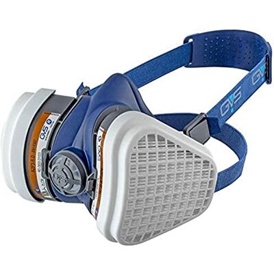 GVS Masque Elipse SPR499 avec filtres FFA2P3 pour gaz et vapeurs organiques jusqu'à 5000 ppm et poussières, M/L GVS Masque Elipse SPR499 avec filtres FFA2P3 pour gaz et vapeurs organiques jusqu'à 5000 ppm et poussières, M/L