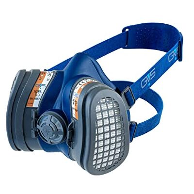 GVS SPR669 Masque Elipse Compact avec filtres A2P3 pour gaz et vapeurs organiques jusqu'à 5000 ppm et poussière, M/L GVS SPR669 Masque Elipse Compact avec filtres A2P3 pour gaz et vapeurs organiques jusqu'à 5000 ppm et poussière, M/L
