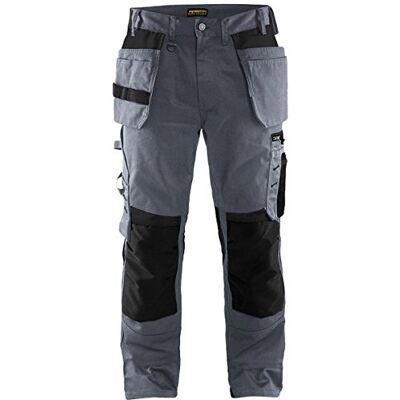 BLÅKLÄDER Blaklader 15551860 Pantalon d'artisan, Gris/noir, taille C54 BLÅKLÄDER Blaklader 15551860 Pantalon d'artisan, Gris/noir, taille C54
