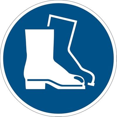 Durable 173306 Pictogramme de Marquage au Sol Port de Chaussures de Sécurité Obligatoire Adhésif et Antidérapant Diamètre 43cm Bleu/Blanc Vendu à l'unité Durable 173306 Pictogramme de Marquage au Sol Port de Chaussures de Sécurité Obligatoire Adhésif et Antidérapant Diamètre 43cm Bleu/Blanc Vendu à l'unité