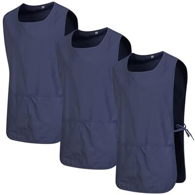 MISEMIYA Lot de 3 unités Tablier de nettoyage uniforme de travail CLINICA Médecins Nettoyage vétérinaire 3-3301, Gris 68, L MISEMIYA Lot de 3 unités Tablier de nettoyage uniforme de travail CLINICA Médecins Nettoyage vétérinaire 3-3301, Gris 68, L