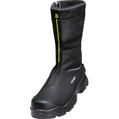 Uvex Lot de 3 bottes d'hiver à fermeture éclair S3L FO CI SC SR Chaussures de sécurité Bottes de sécurité Imperméables Largeur 11, Noir , 43 EU Uvex Lot de 3 bottes d'hiver à fermeture éclair S3L FO CI SC SR Chaussures de sécurité Bottes de sécurité Imperméables Largeur 11, Noir , 43 EU
