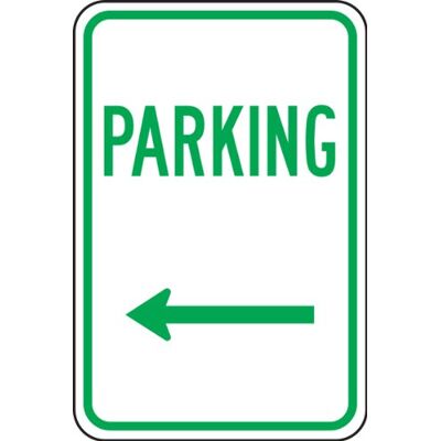 Accuform Signs FRP225RA Panneau de stationnement réfléchissant en aluminium de qualité ingénieur, légende « PARKING (flèche gauche) », 45,7 cm de long x 30,5 cm de large x 0,2 cm d'épaisseur, vert sur Accuform Signs FRP225RA Panneau de stationnement réfléchissant en aluminium de qualité ingénieur, légende « PARKING (flèche gauche) », 45,7 cm de long x 30,5 cm de large x 0,2 cm d'épaisseur, vert sur