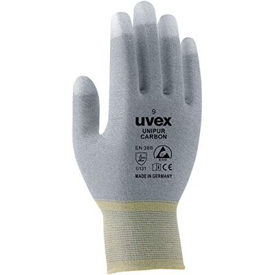Uvex Nylon Tricot HS,Unipur Carbon,Taille 7 Uvex Nylon Tricot HS,Unipur Carbon,Taille 7