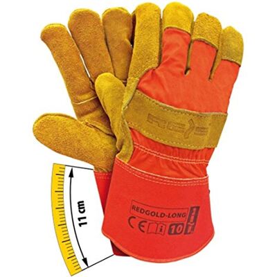 REIS REDGOLD-LONG Lot de 12 gants de protection Rouge/jaune Taille 10 REIS REDGOLD-LONG Lot de 12 gants de protection Rouge/jaune Taille 10