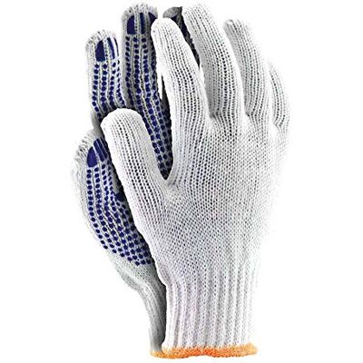 REIS RDZN600N8 Lot de 12 gants de protection Blanc/bleu Taille 8 REIS RDZN600N8 Lot de 12 gants de protection Blanc/bleu Taille 8