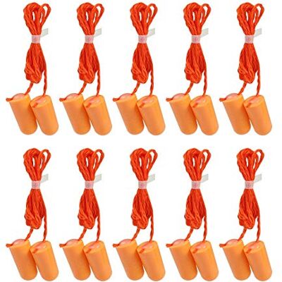 Sonew 10pcs Bouchons d'oreilles anti-bruit pour Sleeping Type Bouchons d'oreille Véritable Sécurité Bouchons d'oreilles insonorisés Sonew 10pcs Bouchons d'oreilles anti-bruit pour Sleeping Type Bouchons d'oreille Véritable Sécurité Bouchons d'oreilles insonorisés