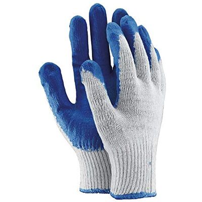 Ogrifox OX-Uniwamp_N Gants de protection Ox.11.121 Uniwamp, blanc-bleu, 9 tailles, lot de 10 Ogrifox OX-Uniwamp_N Gants de protection Ox.11.121 Uniwamp, blanc-bleu, 9 tailles, lot de 10