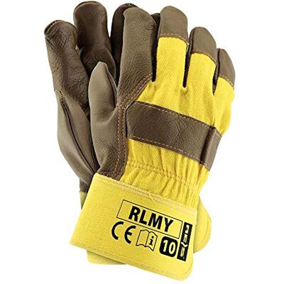 REIS RLMY Lot de 12 gants de protection Jaune foncé REIS RLMY Lot de 12 gants de protection Jaune foncé