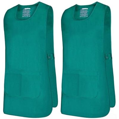 MISEMIYA Pack 2 Unités Tablier de Nettoyage Uniforme Clinique Médicale Nettoyage Vétérinaire Santé Auberges Ref.868, vert, XL MISEMIYA Pack 2 Unités Tablier de Nettoyage Uniforme Clinique Médicale Nettoyage Vétérinaire Santé Auberges Ref.868, vert, XL