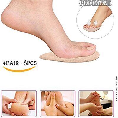Pedimend Lot de 4 paires de coussins métatarsiens pour soulager la douleur de l'avant-pied Fournit une répartition uniforme de la pression Soutien des orteils en marteau/griffe/maillet Résistant aux odeurs Unisexe Soin des pieds Pedimend Lot de 4 paires de coussins métatarsiens pour soulager la douleur de l'avant-pied Fournit une répartition uniforme de la pression Soutien des orteils en marteau/griffe/maillet Résistant aux odeurs Unisexe Soin des pieds