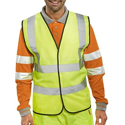 Beeswift Gilet haute visibilité Jaune satiné XL Beeswift Gilet haute visibilité Jaune satiné XL