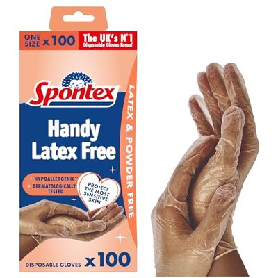 Spontex Guantes Vinilo Protect (100 Unidades) Talla Grande-L Santé et soins personnels Spontex Guantes Vinilo Protect (100 Unidades) Talla Grande-L Santé et soins personnels